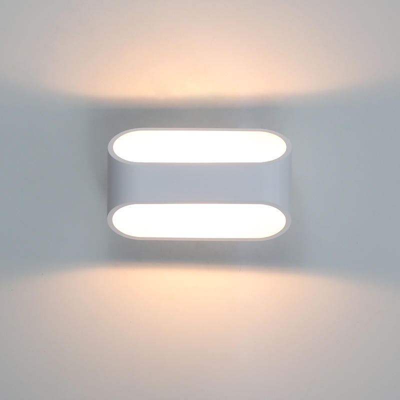 Nueva lámpara de pared de 5 W hacia arriba y hacia abajo, lámpara de pared de fondo para pasillo, pasillo, dormitorio, escalera