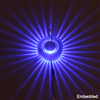 Luz de pared RGB, girasol redondo, 3W, aluminio para interior, hogar, Bar, sala de estar, pasillo, Hotel, luz de pared colorida