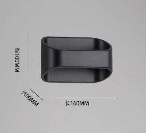 Nueva lámpara de pared de 5W arriba y abajo Lámpara de pared de estilo simple Luz de vestidor