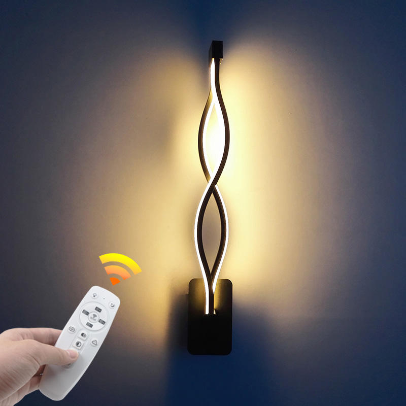 21W 2.4G Lámpara de dormitorio moderna Lámpara de pared de onda larga y luz nocturna LED de alta calidad con precio de fábrica de alta calidad