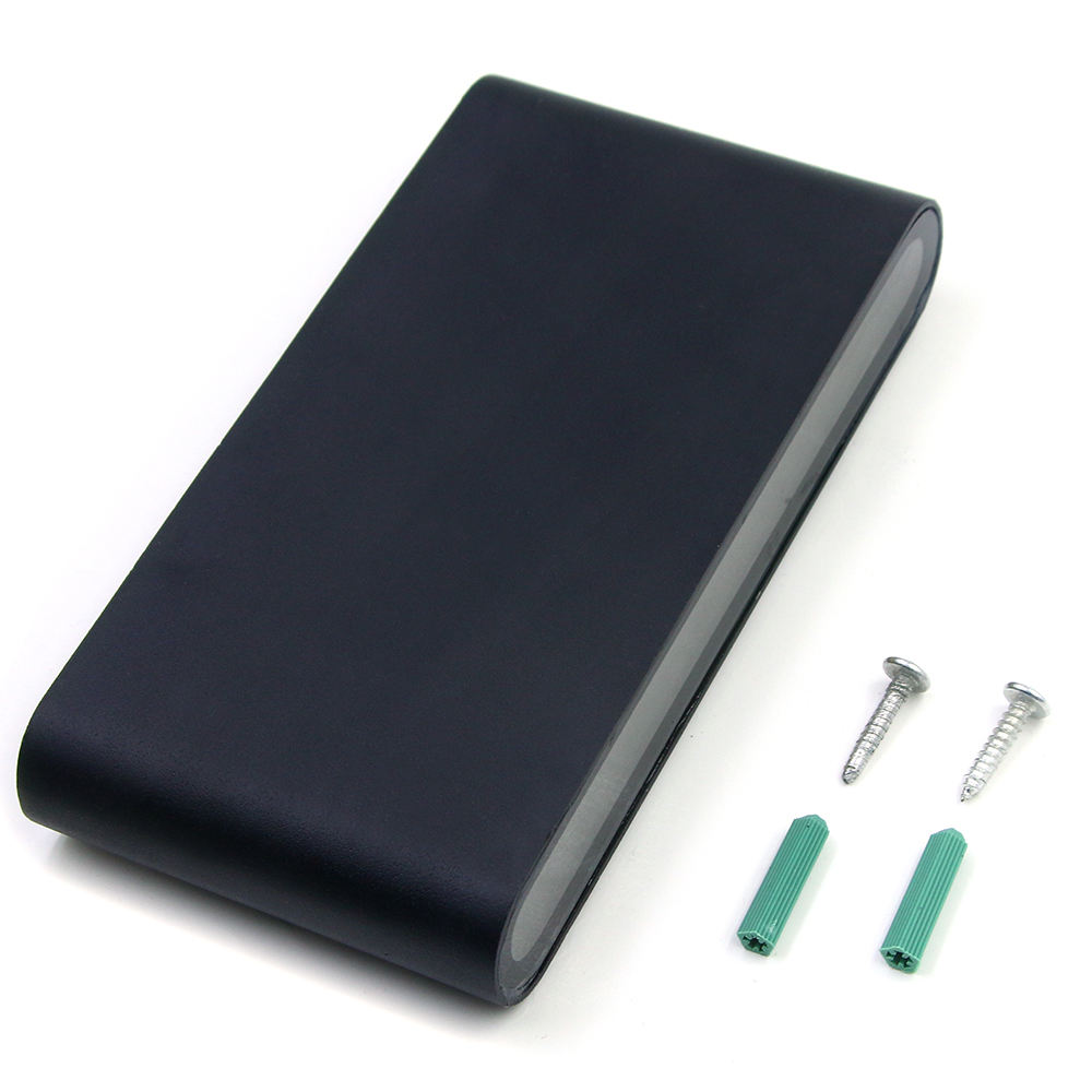  Luces de pared exterior Linterna montada en jardín de aluminio Impermeable para exteriores Lámpara de iluminación de pared Led Black Street Glass