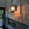 Luz solar de pared para exteriores Draadloze Wandlamp Luz de jardín impermeable Nuevo estilo chino Balcón de estilo japonés Puerta de pared exterior