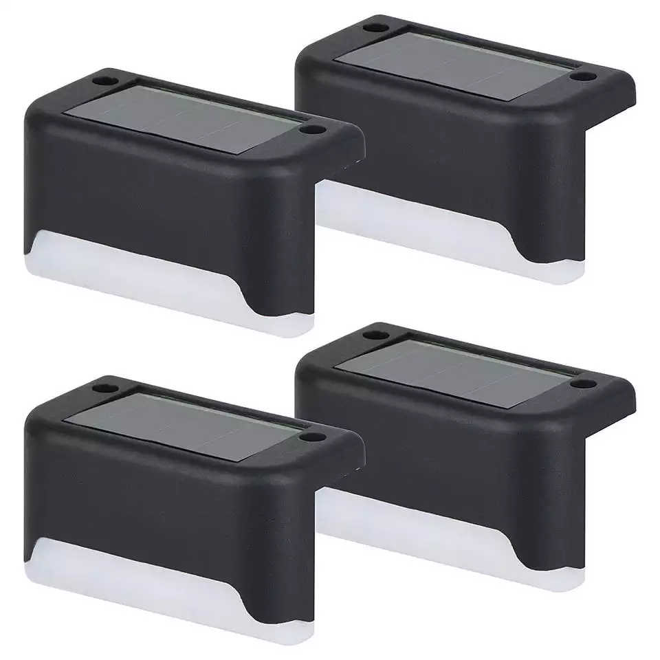 Lámpara de paso solar led luz solar para exteriores Luz de azulejo de pared led Lámpara de pie elegante para el hogar al aire libre a prueba de agua moderna luces de paso led empotradas luz de escalera