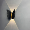 Lámpara de pared LED de 6W con forma de mariposa para exteriores, lámpara de pared impermeable IP65 para decoración de jardín, luz de soporte para pasillo