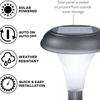 Luz solar LED Luz de jardín solar Lámpara de camino solar Venta caliente pequeña luz de pilar de jardín al aire libre de plástico pequeño y barato 