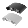 Lámpara de pared LED de arriba y abajo impermeable al aire libre en forma de arco Lámpara de pared de iluminación de aplique de pared moderna de aluminio