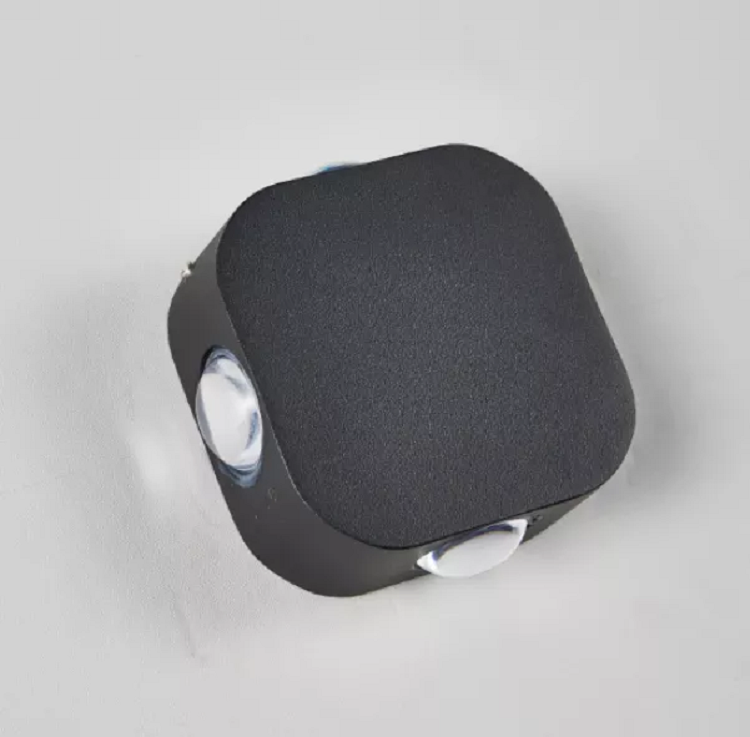 Lámpara de pared LED impermeable para exteriores IP65 4W Aplique de pared de aluminio Lámpara de pared LED para jardín