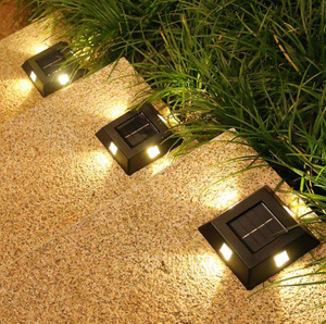 Luz solar LED para exteriores, luz solar para exteriores, luz subterránea, foco para césped, cubierta, jardín, luces enterradas, decoración de caminos, lámpara de paisaje