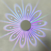 Lámpara de pared LED de flores de 3W Luz de flores luces decorativas de pared led Lámpara de pared 16 colores luz de noche Agujero en espiral LED hermosa lámpara de pared decorativa Luz
