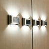Lámpara solar 6LED IP65 Lámpara impermeable para exteriores Lámpara de pared para patio para decoración de jardín Villa