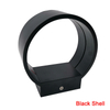 Luz de pared circular de luz blanca cálida/fría de 5W para decoración de interiores, luces brillantes, lámpara de pared LED negra/blanca, luz de arriba y abajo