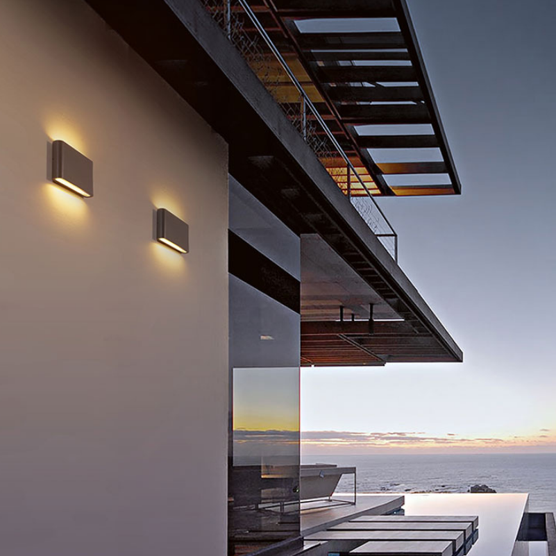 18W LED IP65 Iluminación exterior Lámpara de pared moderna Lámpara de pared LED impermeable para interiores Luz de sala de estar Luz de pared led cuadrada