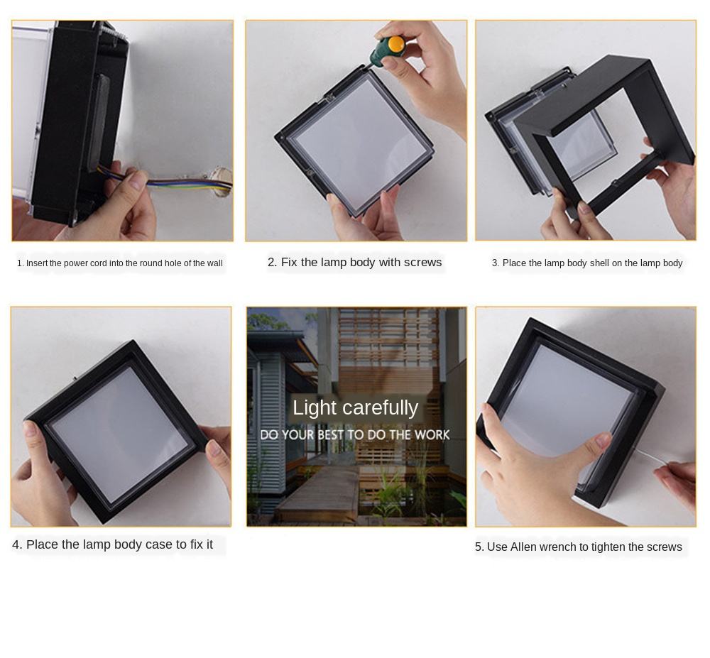 Lámpara de pared Led de 5W, iluminación de pared impermeable para exteriores, lámpara de pared interior para el hogar, escalera, dormitorio, cabecera, baño, pasillo, iluminación