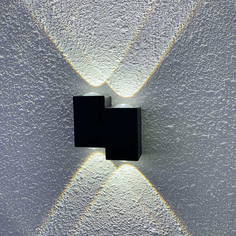 Lámpara de pared de escalera impermeable con luz LED decorativa y luz nocturna moderna para exteriores, luz de pared Led para exteriores, pared impermeable