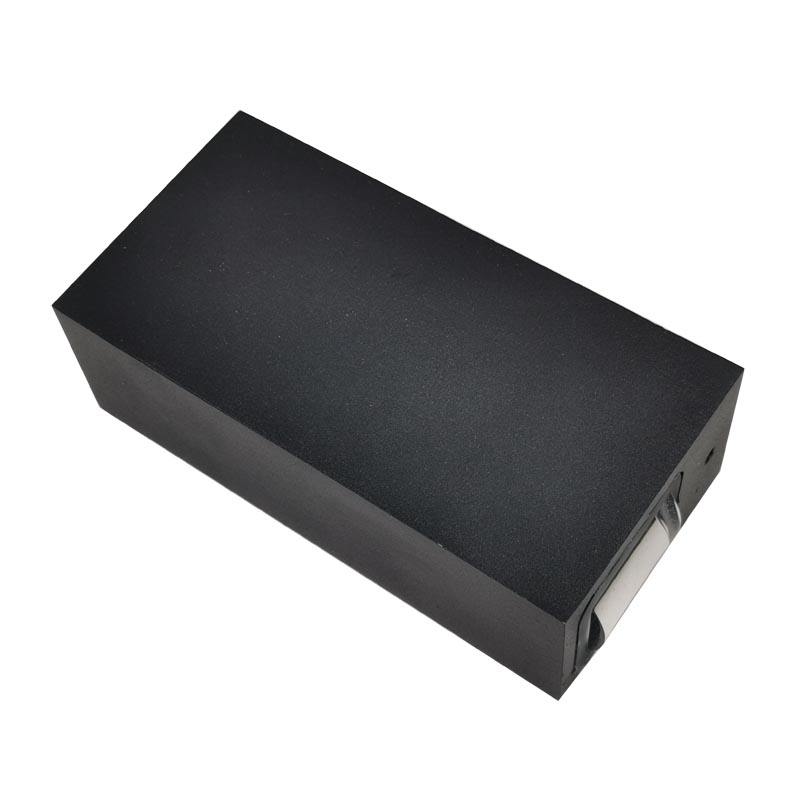 6W Modern Led Black shell beam light luz de pared impermeable y luz nocturna al aire libre arriba y abajo luces de pared para el hogar