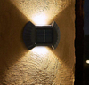 Lámpara solar 8LED IP65, lámpara impermeable para exteriores, lámpara de pared para patio para decoración de jardín y villa