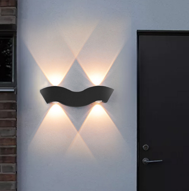 4W 85-265v Ventas directas de fábrica LED luz de pared Lámpara de pared interior al aire libre Lámparas de seguridad para la decoración del hogar