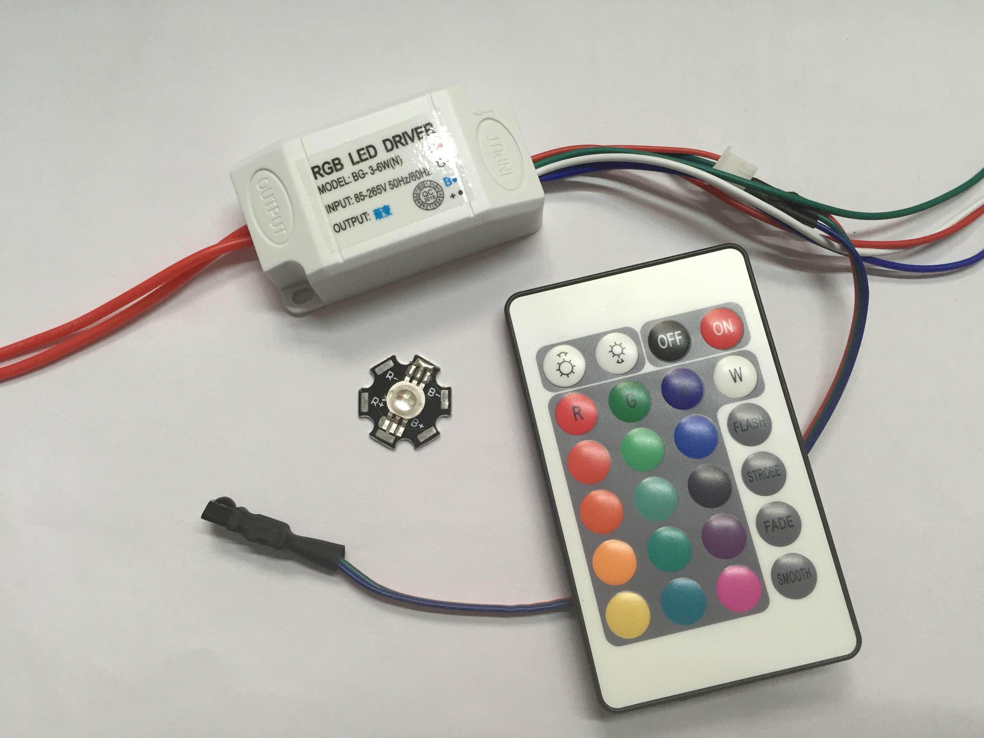 Controlador RGB + chip LED