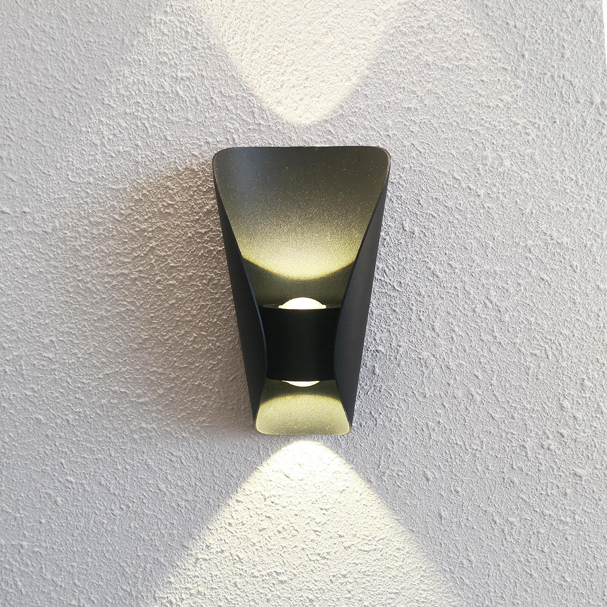 Lámpara de pared exterior IP65 12W 85V-265V Lámpara de pared impermeable hacia arriba y hacia abajo Lámpara de pared exterior LED de montaje en superficie