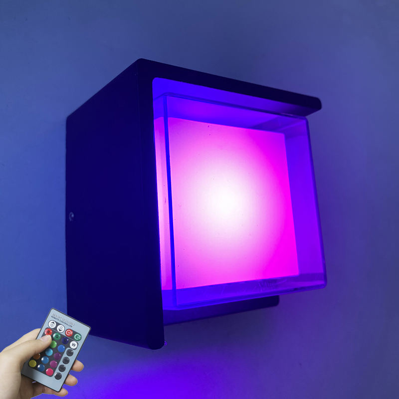 Pared led para exteriores IP65 Tuya graffiti aplicación inteligente control colorido atenuación impermeable lámpara de pared para exteriores luz moderna para exteriores