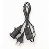 Enchufe de cable de la UE 303 interruptor Cable de alimentación de extensión 303 interruptor E14 doble anillo Cable tornillo Base lámpara LED colgante cabeza bombilla enchufe