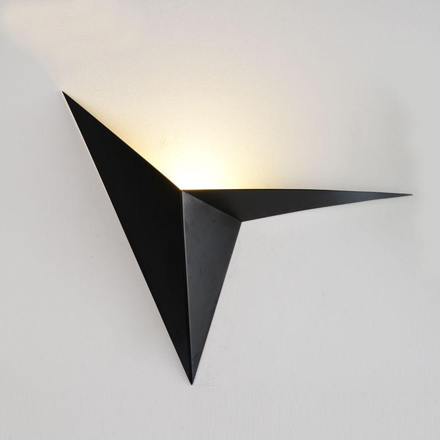 Luz de paso empotrada de aluminio Luz de pared de escalera led 3w Lámpara de cuerpo blanco luminoso negro interior luces de habitación led
