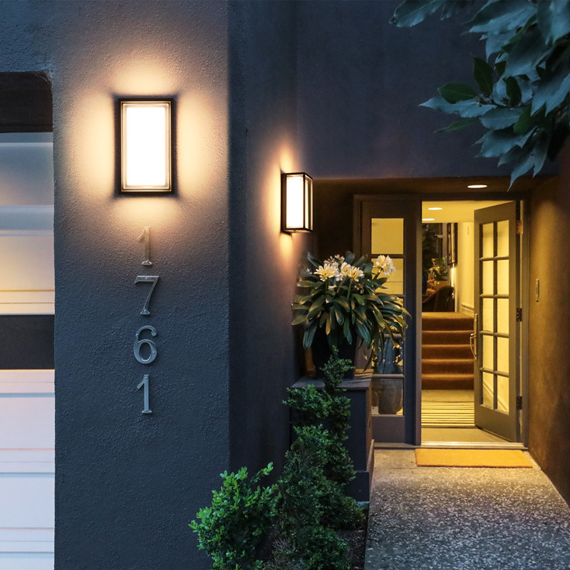 Luz de pared LED minimalista moderna acrílica impermeable IP65 9W lámpara de pared LED para interiores y exteriores para alumbrado público de jardín abstracto