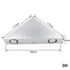 3W9W Triángulo moderno Interior Lámpara de pared LED montada en la pared Aluminio para decoración del hogar accesorio de iluminación de pared