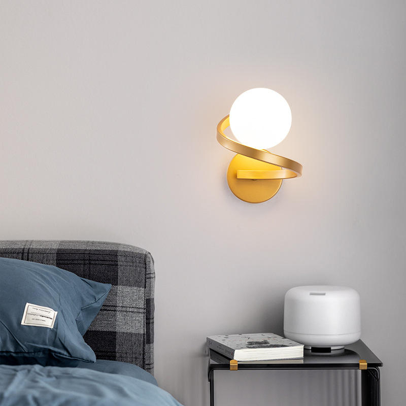 Aplique de pared de cristal Led moderno de Metal negro dorado decorativo para interiores con montaje de cabecera de dormitorio de cristal Lampen clásico
