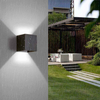 Luces de pared Led cuadradas Pasillo exterior Pasillo Lámpara regulable multicolor hacia arriba con sensor de movimiento para pared KTV Bar Dormitorio