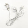 Portalámparas colgante europeo con enchufe de base E14 con interruptor de encendido y apagado enchufe de la UE extensión de cable vintage E27 a 2 enchufe de 3 pines us au