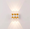 Nuevo estilo arriba y abajo impermeable luz nocturna LED lámpara de pared IP65 85-265V luz de pared