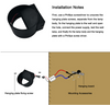 Luz de pared de anillo circular RGB de 5W para decoración de interiores, luces brillantes, lámpara de pared LED negra/blanca, luz de arriba y abajo