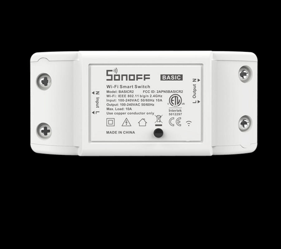 Itead Basic R2 Mini DIY módulo Wifi interruptor de luz aplicación remota inalámbrica interruptor de Control 220V hogar inteligente interruptores eléctricos