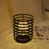 Lámparas de mesa de arte del hierro Retro para dormitorio, sala de estar, lámpara de noche LED, lámpara de cama, luz de noche, luz decorativa de Navidad