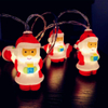 Luz de decoración de Navidad LED, guirnalda de decoración de habitación de Año Nuevo, adornos de vacaciones, decoración de jardín al aire libre, lámpara de cadena, luces de Papá Noel