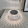 Lámpara de mesa de cristal rosa española Lámparas de escritorio para dormitorio Lámparas led para mesita de noche Carga USB Mesita de noche Luz nocturna romántica Atmósfera de pétalos 