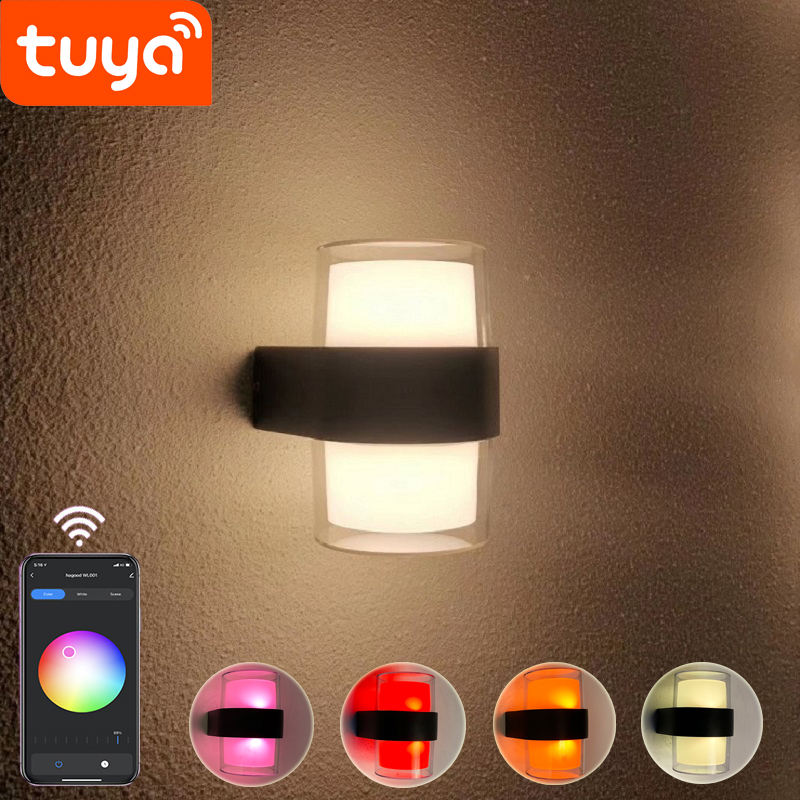 Tuya WIFI Control de voz inteligente RGBW regulable LED luz de techo lámpara de techo redonda funciona con Google Home APP control precio de fábrica