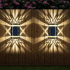 Lámpara solar de lavado de pared Luces solares al aire libre luces solares de pared al aire libre Jardín Decorativo Césped Luz Patio a prueba de agua Camino Paisaje Jardín solar Césped Luz Fábrica de China