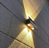 Luces de tierra solares Led Luces de cubierta de escalera de jardín Lámpara de tierra impermeable Lámpara de pared solar impermeable al aire libre