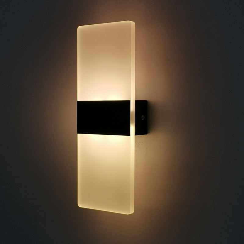 Apliques de pared LED AC85-265V Luces cuadradas para interiores Lámpara de montaje en pared para sala de estar Dormitorio Hotel Restaurante Iluminación