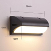 Lámpara LED de pared para exteriores de 12W, luz de pared led resistente al agua, luz simple para pasillo, escaleras, patio, luz de pared para balcón, súper brillante