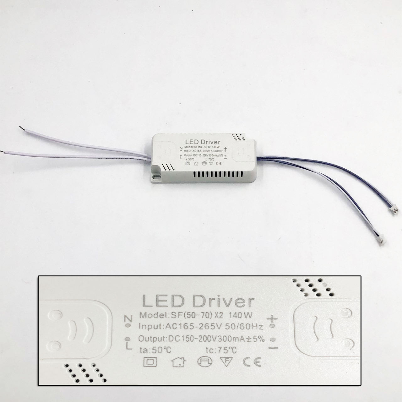Controlador LED de 8-120 W, fuente de alimentación del controlador Led, transformador de iluminación no aislado, entrada de AC175-265V, adaptador de luminaria para lámpara led