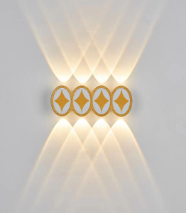 Exterior de aluminio Ip65 Jardín exterior moderno Arriba y abajo Luz de pared impermeable Lámpara de pared exterior Led