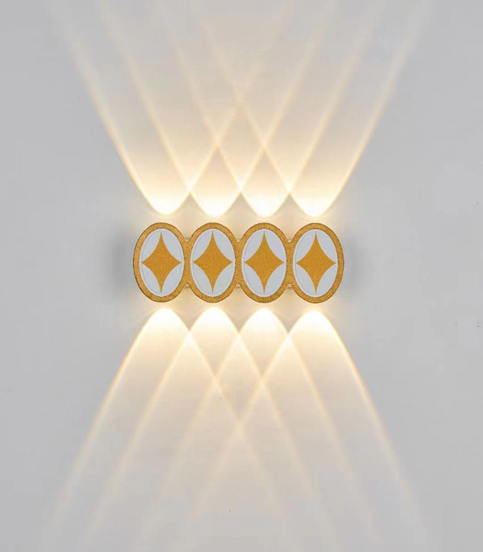 Exterior de aluminio Ip65 Jardín exterior moderno Arriba y abajo Luz de pared impermeable Lámpara de pared exterior Led