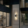 Aplique LED de doble cabeza cuadrado para exteriores, escaleras, pasillo, impermeable, acrílico, creativo, para pared Exterior, patio, balcón