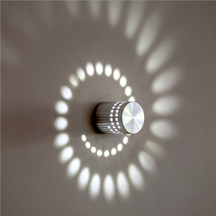 Lámpara de pared LED Luz de techo RGB colorido Control remoto IR Novedad innovadora decoración simple creativa sala de estar