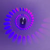 Lámpara de pared LED Luz de techo RGB colorido Control remoto IR Novedad innovadora decoración simple creativa sala de estar