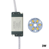 7W SMD5730 Chip de diodo emisor de luz + fuente de alimentación del controlador de carcasa de plástico LED para luz de techo LED