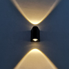 Moderna lámpara de pared LED de 2W para exteriores, resistente al agua, IP65, de aluminio, luz de pared hacia arriba y hacia abajo, aplique de decoración para porche de jardín, luz de 110V y 220V